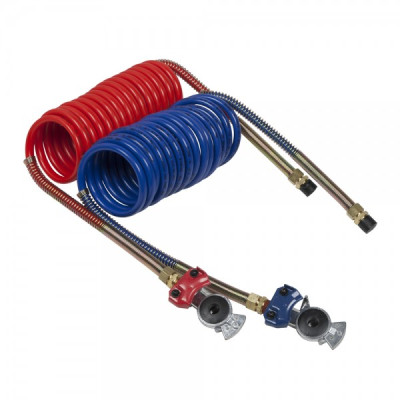 Image of 15' Air Coiled Set W/12" Leads And Red/Blue Glad Hands from Grote. Part number: 81-0015-GH