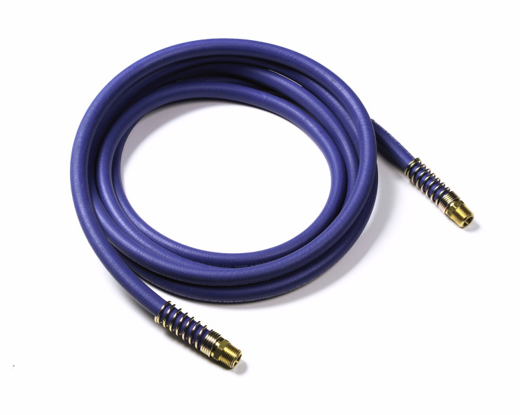 Image of 15', Rubber Air Hose With Springs, Blue from Grote. Part number: 81-0115-B