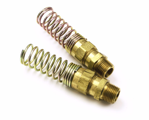 Image of 3/8" X 1/2" Air Hose End With Spring Guard, 1 Pair from Grote. Part number: 81-0115-SPR
