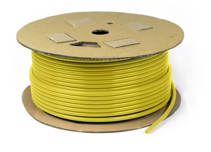 Image of Nylon Air Brake Tubing, 1/2", Yellow, Type B, 100' from Grote. Part number: 81-1012-100Y