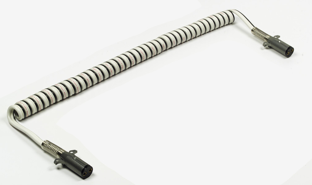 Image of Liftgate Cable; Coiled, Dual Pole, 12', W 12" Leads from Grote. Part number: 81-2212