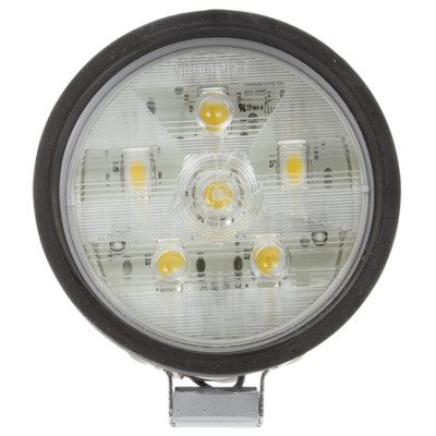 Image of 81 Series 4 in. Round LED Work Light, Black, 6 Diode, Stripped End, 12V from Trucklite. Part number: TLT-81261-4