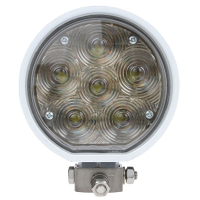 Image of 81 Series Aux. 4 in. Round LED Spot Light, White, 6 Diode, 24V from Trucklite. Part number: TLT-81291-4