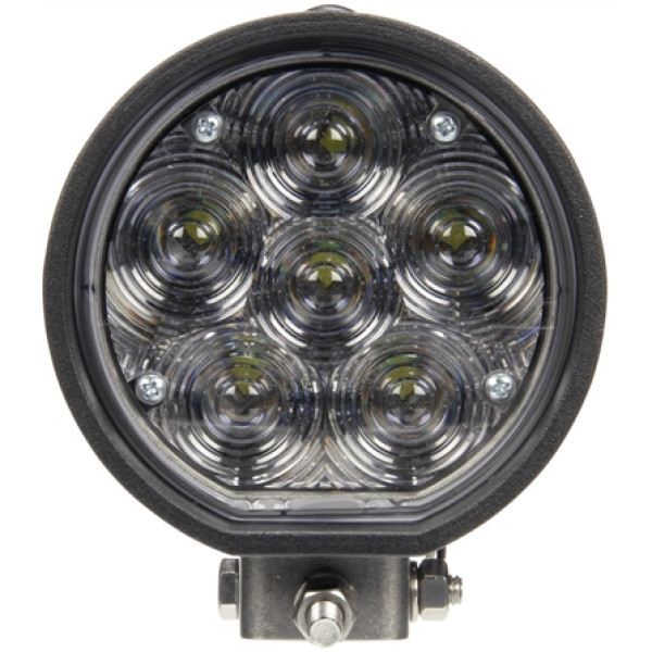 Image of 81 Series Aux. 4 in. Round LED Spot Light, Black, 6 Diode, 12V from Trucklite. Part number: TLT-81390-4