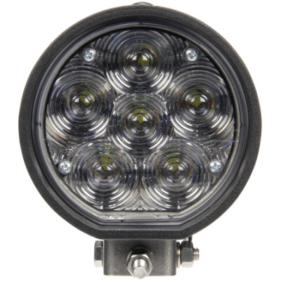 Image of 81 Series Aux. 4 in. Round LED Spot Light, Black, 6 Diode, 12V from Trucklite. Part number: TLT-81390-4