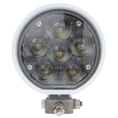 Image of 81 Series Aux. 4 in. Round LED Spot Light, White, 6 Diode, 12V from Trucklite. Part number: TLT-81391-4