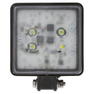 Image of Super 81 4x4 in. Square LED Work Light, Black, 4 Diode, 774 Lumen, Blunt Cut, 12-24V, Bulk from Trucklite. Part number: TLT-81520-3