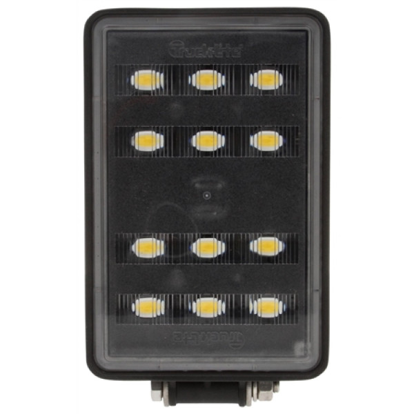 Image of 81 Series Forklift 4x6 in. Rectangular LED Work Light, Black, 12 Diode, 766 Lumen, Stripped End, 12-48V, Bulk from Trucklite. Part number: TLT-81560-3