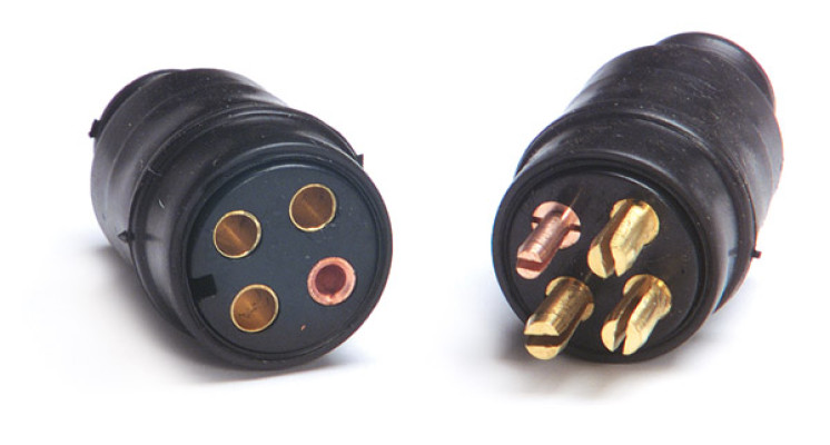 Image of Molded Connectors, 4 Pole from Grote. Part number: 82-1025