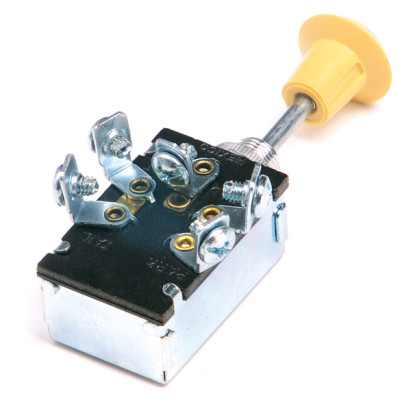 Image of Push Pull Switch, 15 Amp, 5 Screw, On/Off/On from Grote. Part number: 82-2107