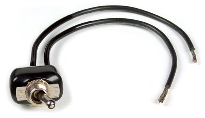 Image of Toggle Switch, 20 Amp, On/Off, Weather Resistant & 8" Leads from Grote. Part number: 82-2111