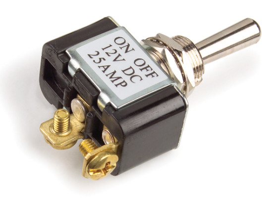 Image of Toggle Switch, 25 Amp, 2 Screw, Mom On/Off from Grote. Part number: 82-2112