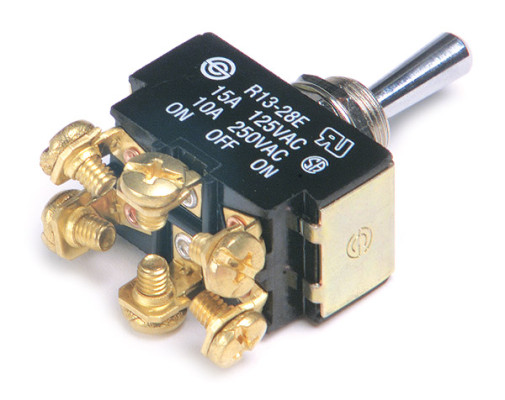 Image of Toggle Switch, 15 Amp, 6 Screw, On/Off/On from Grote. Part number: 82-2122