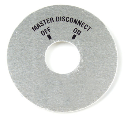 Image of Battery Master Disconnect Face Plate, For 82; 2155, Pk 1 from Grote. Part number: 82-2157