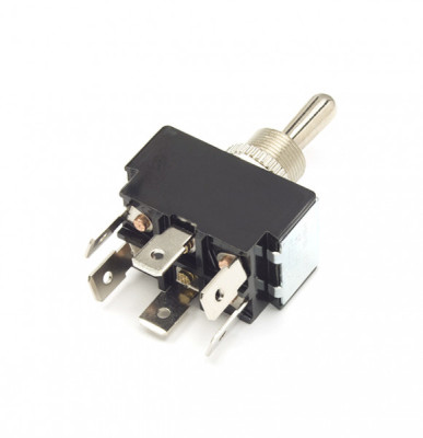 Image of Toggle Switch, 20 Amp, On/Off/On, Dpdt , 6 Blade from Grote. Part number: 82-2225