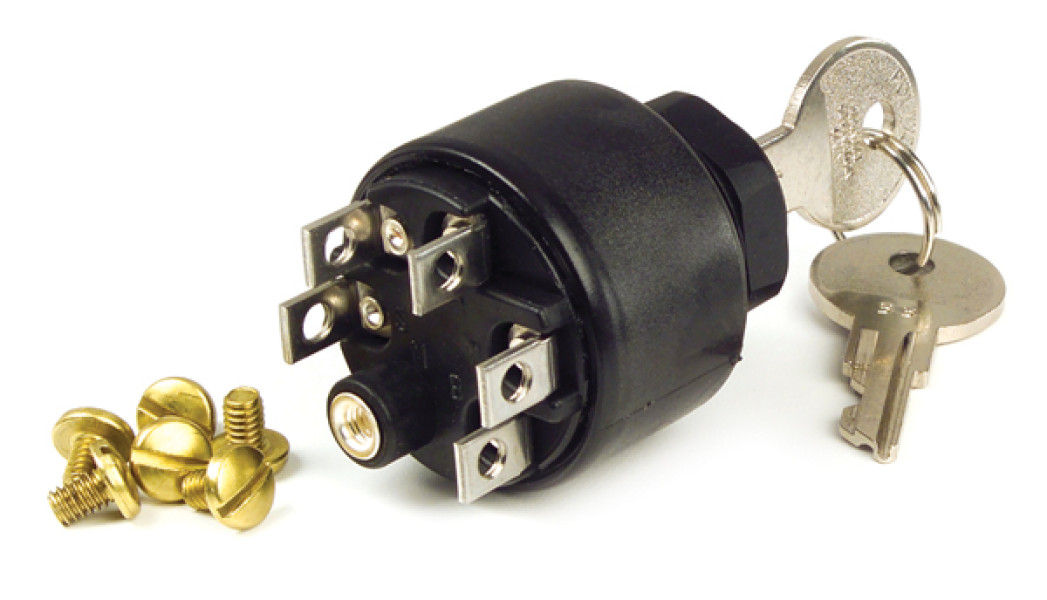 Image of Switch, Ignition, Marine, 3 Position, With Push To Choke, Pk 1 from Grote. Part number: 82-2306