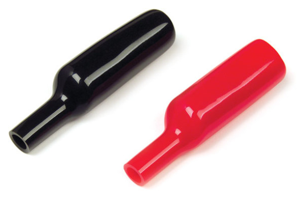 Image of Vinyl Boots, For Test Clips, Black/Red, 1 Pair from Grote. Part number: 82-9614