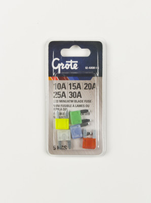 Image of Miniature Blade, LED Fuse Assortment, 5 Pk from Grote. Part number: 82-ANM-I-5