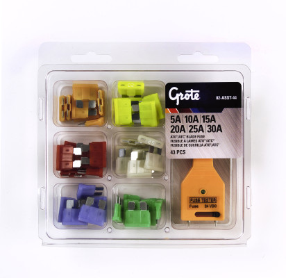 Image of Standard Blade Fuse Assortment, 43 Pk from Grote. Part number: 82-ASST-44