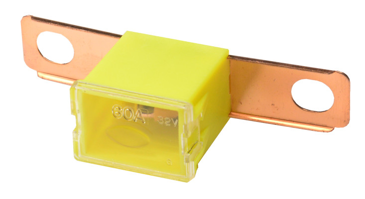 Image of Automotive Fuse Link 60A ;  13/16" Yellow from Grote. Part number: 82-FLB-60A