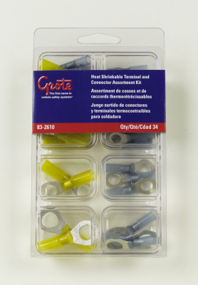 Image of Heat Shrink Terminal Assortment Kit 34 Pk from Grote. Part number: 83-2610