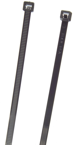 Image of Standard Tie, Black, 4.1", 18 Lb, Pk 100 from Grote. Part number: 83-6001