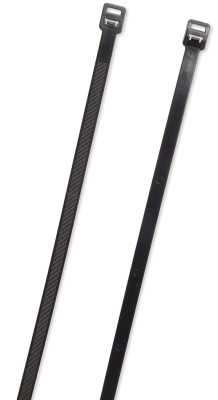 Image of Releasable Tie, Black, 7.6", 50 Lb, Pk 100 from Grote. Part number: 83-6013