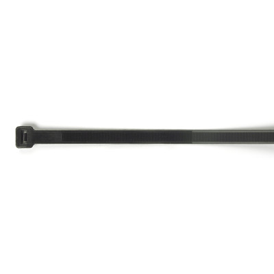 Image of Wide Strap Tie, Black, 15.1", 120 Lb, Pk 100 from Grote. Part number: 83-6043