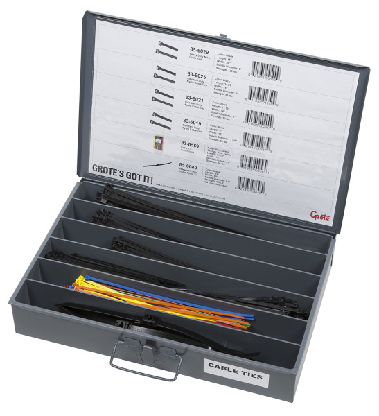 Image of Cable Tie Fleet Tray Assortment from Grote. Part number: 83-6655