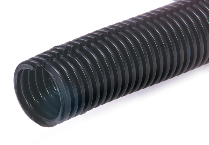 Image of Split Flex Tubing, Black, 3/8", 8' from Grote. Part number: 83-7000