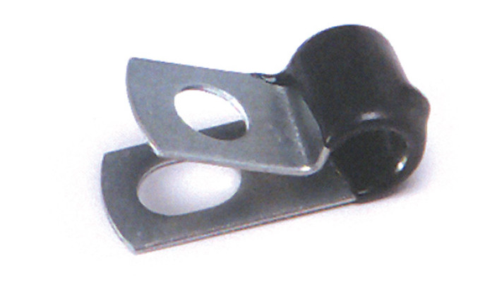 Image of Vinyl Insul. Steel Clamps, 3/8", Pk 100 from Grote. Part number: 83-7010
