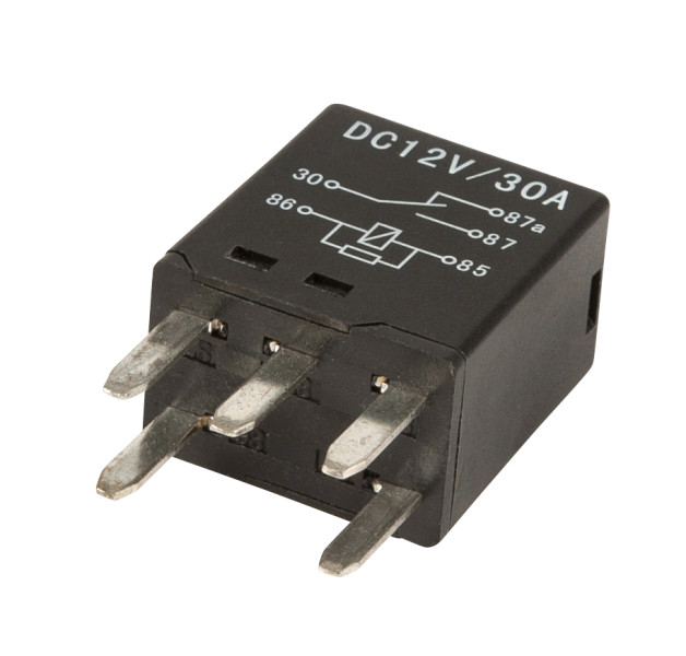 Image of 5 Pin Mini Blade Relay, 25/20A, 12V from Grote. Part number: 84-1077