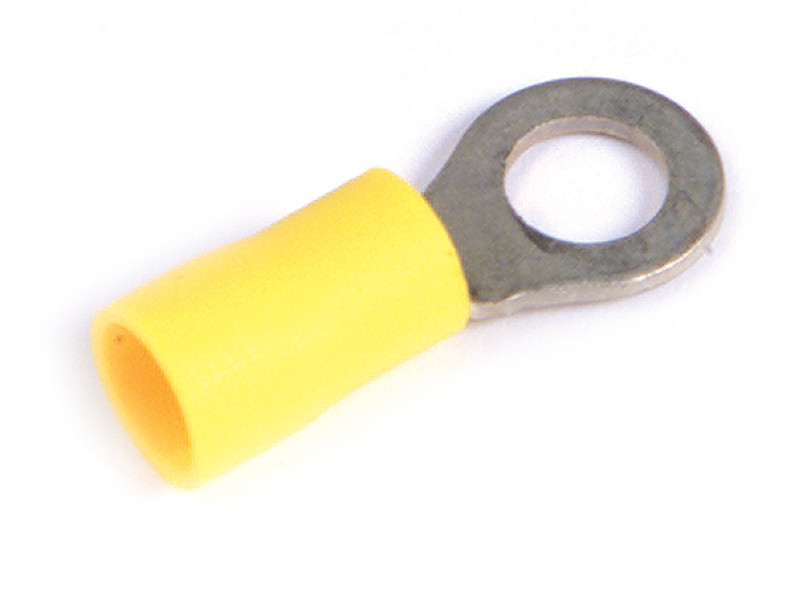 Image of Ring Terminal, Pvc, 4 Ga, 1/4", Pk 10 from Grote. Part number: 84-2910