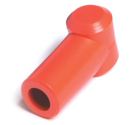 Image of Terminal Protector, 1 & 2 Ga, L & Stud, Red, Pk 5 from Grote. Part number: 84-9151