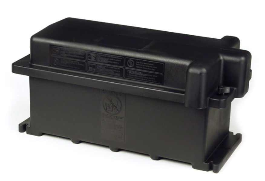 Image of Battery Box 4D, 6V End; End Pk1 from Grote. Part number: 84-9425