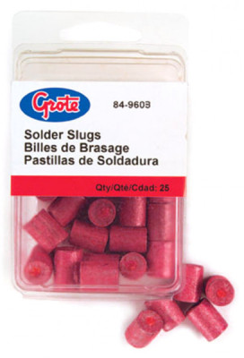 Image of Solder Slug, Pink, 1 Ga, Pk 25 from Grote. Part number: 84-9603