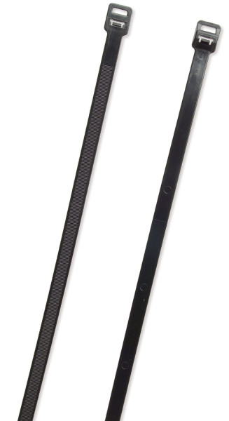 Image of Releasable Tie, Black, 15", 50 Lb, Pk 25 from Grote. Part number: 85-6023
