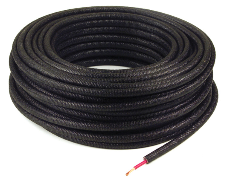 Image of Non Metallic Loom, Black, 1/4", 100' from Grote. Part number: 87-1000