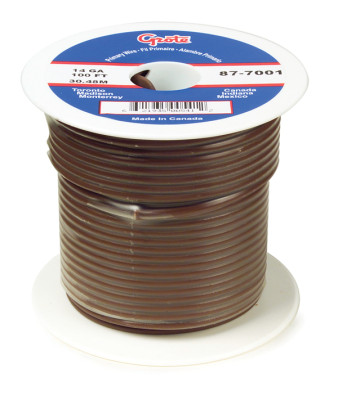 Image of SXL Wire, 16 Gauge, Brown, 100 Ft Spool from Grote. Part number: 87-2001
