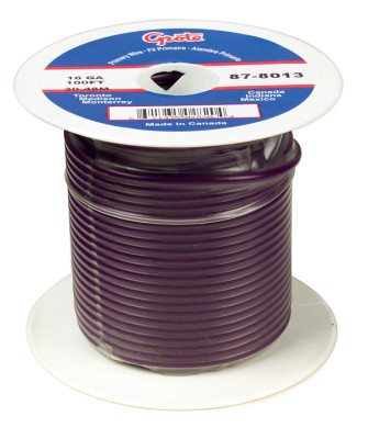 Image of Primary Wire, 14 Ga, Purple, 100 Ft Spool from Grote. Part number: 87-7013