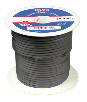 Image of Primary Wire, 16 Gauge, Grey, 100 Ft Spool from Grote. Part number: 87-8003