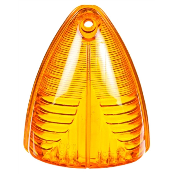 Image of Signal-Stat, Triangular, Yellow, Acrylic, Replacement Lens, 1 Screw from Signal-Stat. Part number: TLT-SS8861A-S