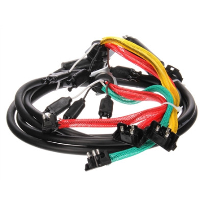 Image of 88 Series, 10 Plug, Rear, 55 in. License, Turn Signal Harness, W/ S/T/T, M/C, Tail Breakout from Trucklite. Part number: TLT-88915-4