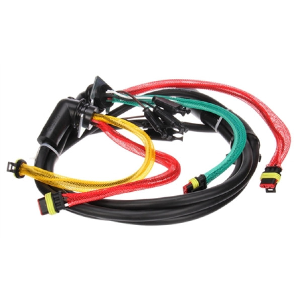 Image of 88 Series, 10 Plug, Rear, 55 in. License, Turn Signal Harness, W/ S/T/T, M/C, Auxiliary, Tail Breakout from Trucklite. Part number: TLT-88932-4