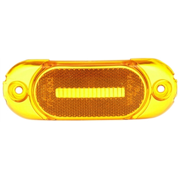 Image of Signal-Stat, Rectangular, Yellow, Polycarbonate, Replacement Lens, 2 Screw from Signal-Stat. Part number: TLT-SS8900A-S