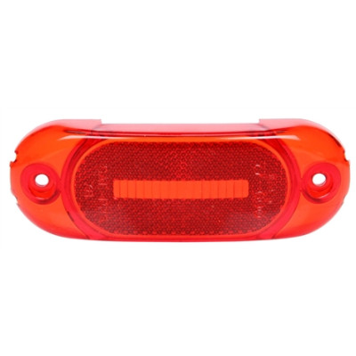 Image of Signal-Stat, Rectangular, Red, Polycarbonate, Replacement Lens, 2 Screw from Signal-Stat. Part number: TLT-SS8900-S