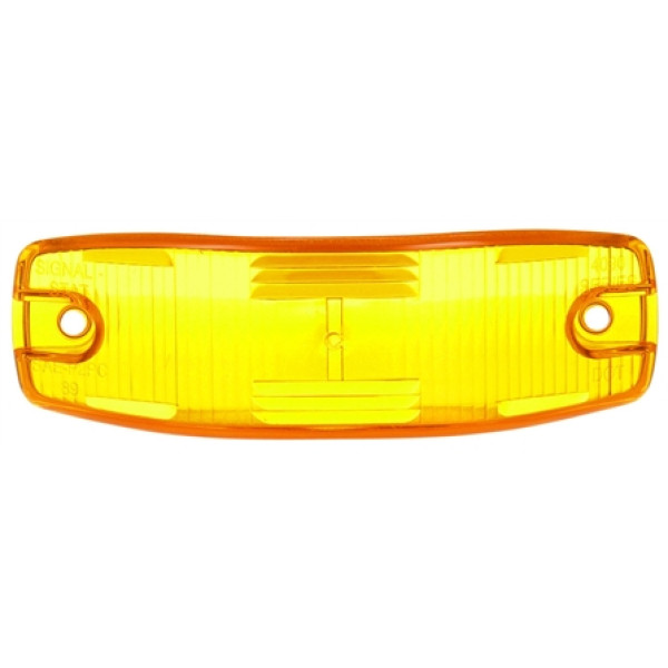 Image of Signal-Stat, Rectangular, Yellow, Polycarbonate, Replacement Lens, 2 Screw from Signal-Stat. Part number: TLT-SS8918A-S