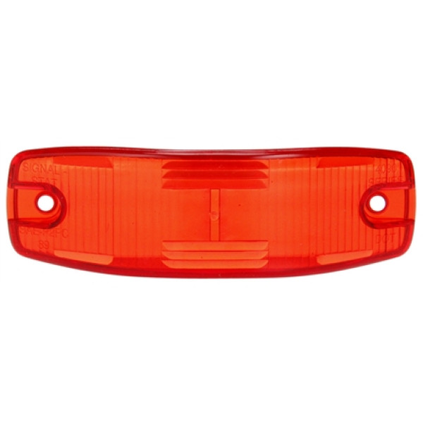 Image of Signal-Stat, Rectangular, Red, Polycarbonate, Replacement Lens, 2 Screw from Signal-Stat. Part number: TLT-SS8918-S