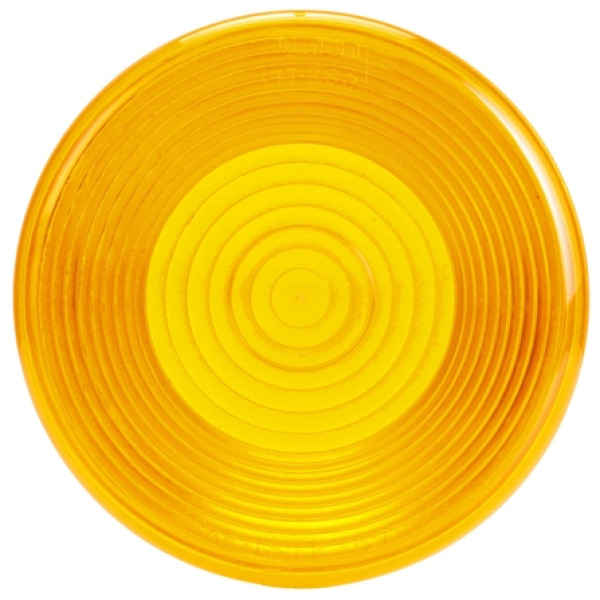 Image of Signal-Stat, Circular, Yellow, Acrylic, Replacement Lens, Snap-Fit from Signal-Stat. Part number: TLT-SS8919A-S