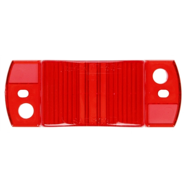 Image of Signal-Stat, Rectangular, Red, Acrylic, Replacement Lens, 2 Screw from Signal-Stat. Part number: TLT-SS8930-S